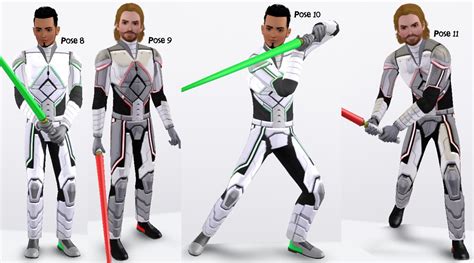 Mod The Sims Star Wars Lightsaber Poses