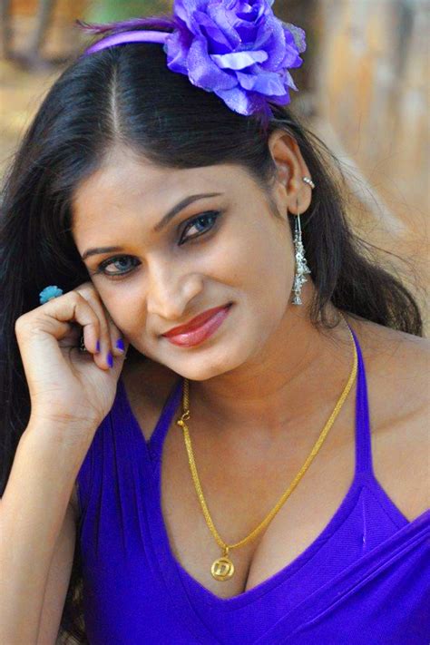 South Indian Actress In Hot Blue Dress Large Closeup From New Film