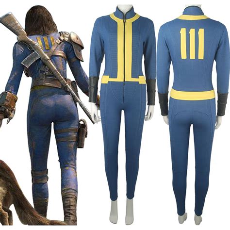 Video Game Fallout 4 Sole Survivor Nora Outfit Jumpsuit Halloween Comic