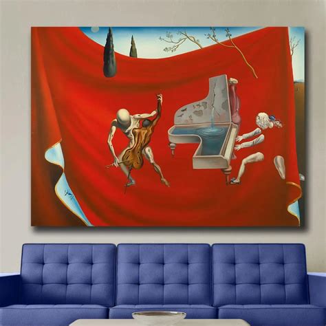 Music The Red Orchestra 1957 Salvador Dali Canvas Painting For Living