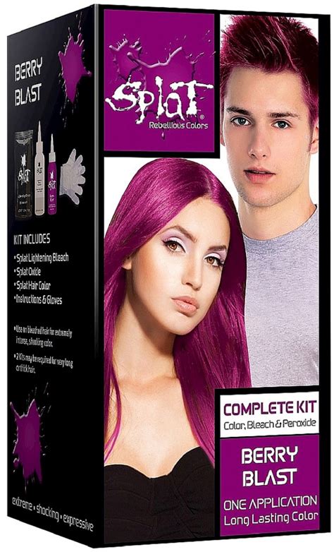 Wash the hair with the clarifying shampoo. Splat 30 Wash Berry Blast Hair Color Kit, Semi-Permanent ...