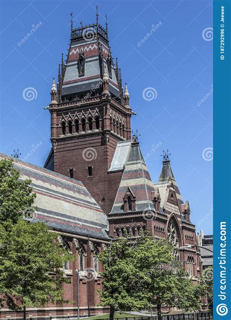 Facade Of The Memorial Hall Harvard University Boston Massachusetts