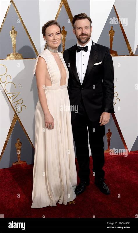 Olivia Wilde And Jason Sudeikis Arriving At The 88th Academy Awards