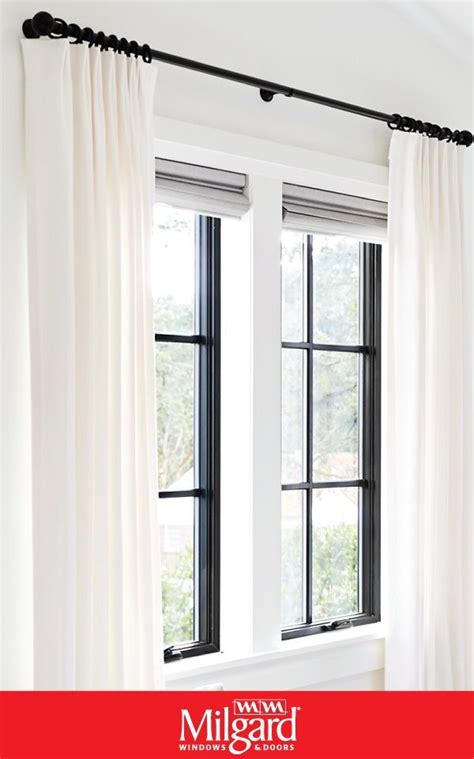 Black Framed Windows Black Window Frames Window Treatments Bedroom