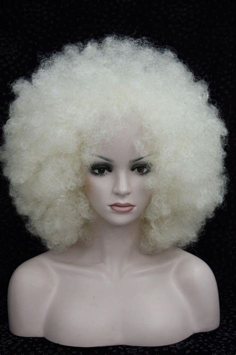 White Afro Wigs Hairturners