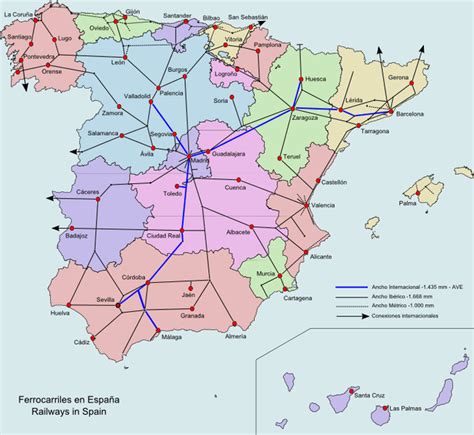 Mapa Hiszpanii Hiszpania Mapa Fizyczna Samochodowa I Inne