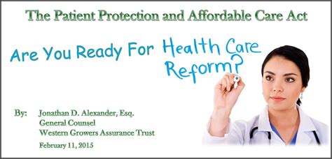 Affordable Care Act Webinar Presentation And Video Available Western