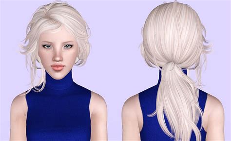 Newsea S Lotus In Snow Hairstyle Retextured By Porcelain For Sims 3