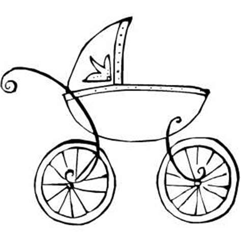 In order to print a coloring page, move the cursor over it and click on the printer icon. Baby Carriage Coloring Sheet