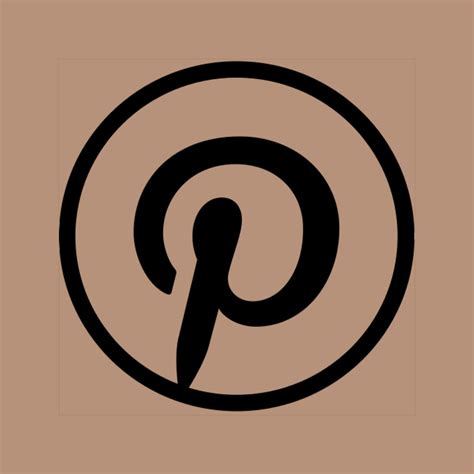 Coffee Brown Pinterest App Icon App Icon Ios App Icon Design