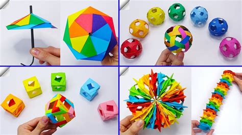 8 Diy Paper Crafts Paper Toys Youtube