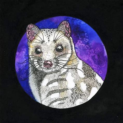 Here Is An Eastern Quoll Painting Which Sold At The Rotary Club Of