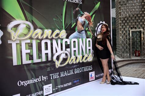 Dyana Shiffaire Flaunting Her White Meaty Thighs In Black Mini Dress At Dance Show Launch