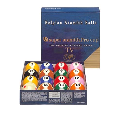 Aramith TV Super Pro Cup Pool Ball Set Billiard Shop Since