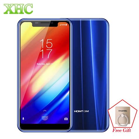 Lte 4g Homtom H10 585inch Android 81 4gb64gb Mobile Phone Face