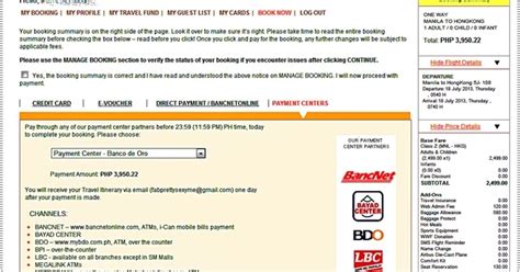 And don't forget to bring a copy of your billing statement. Ms. Jhessy Wandering Free: How to pay your Cebu Pacific flights via BDO Online Banking