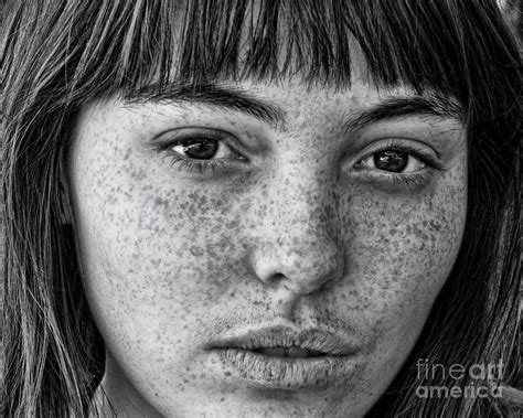 Freckle Face Closeup Ii Photograph By Jim Fitzpatrick