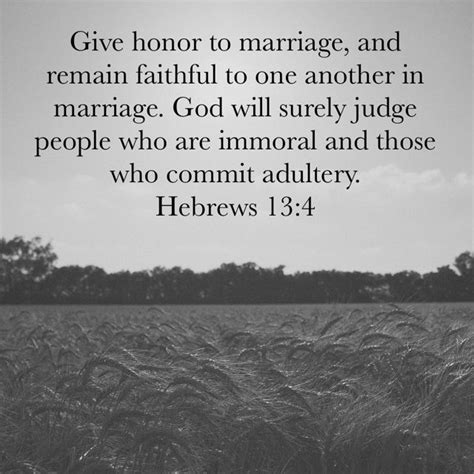 Hebrews 134 New Living Translation Christian Quotes Prayer Adultry