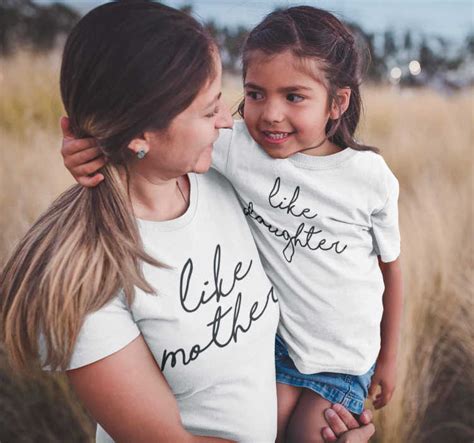 like daughter like mother t shirt tenstickers