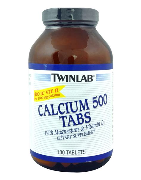 Calcium 500 Tabs De Twinlab 180 Tabletas