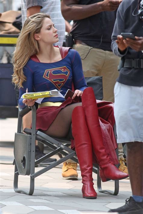 Melissa Benoist Filming Supergirl 05 GotCeleb