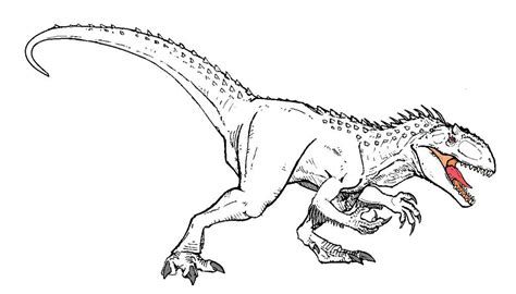 Dinosaur Coloring Pages Dinosaur Coloring Jurassic World Indominus Rex