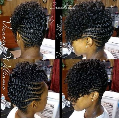 25 updo hairstyles for black women | black hair updos inspiration wearing your hair up can feel tired. up do plait styles | Braided mohawk hairstyles, Real hair ...