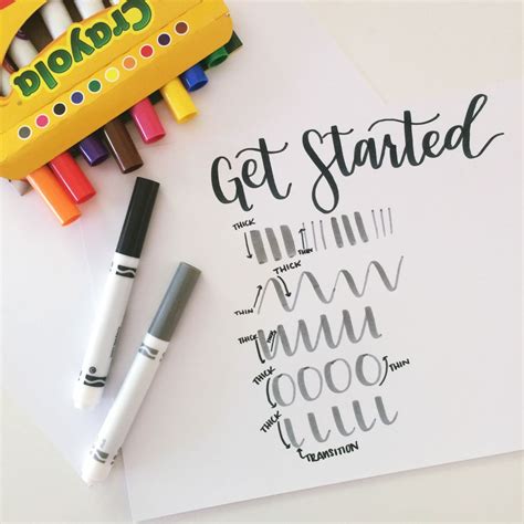 Start Lettering With Crayola Markers Lettering Tutorial Lettering