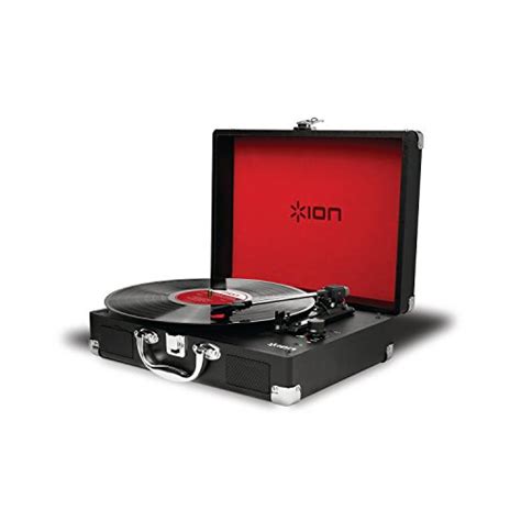 Ion Audio Vinyl Motion Portable 3 Speed Belt Drive Suitcase Turntable
