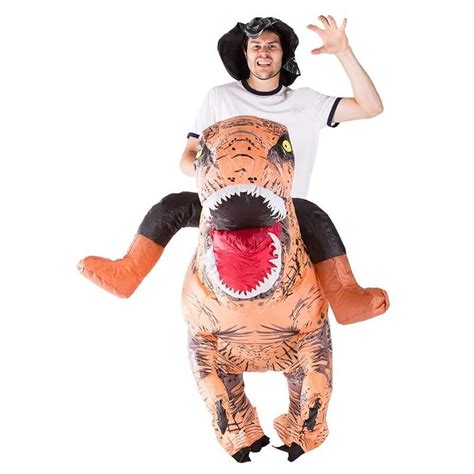 T Rex Inflatable Costume Purim Ride On Dinosaur Costume Blow Up Suit