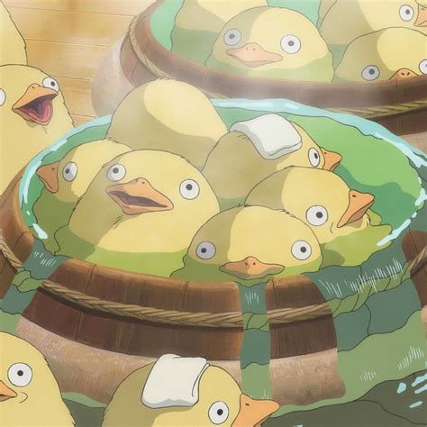 Bathing Chickens Art Studio Ghibli Studio Ghibli Movies Hayao