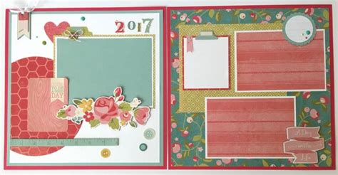 12x12 Scrapbook Page Kit Or Premade Pre Cut With By Artsyalbums