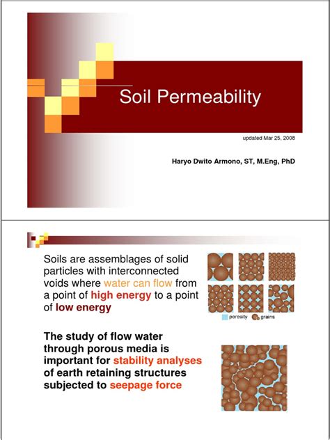 Soil Permeability S 1 Pdf Permeability Earth Sciences Earth