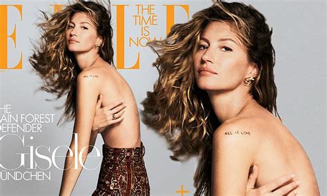 Gisele Bundchen Poses Topless For Elle S Sustainability Issue
