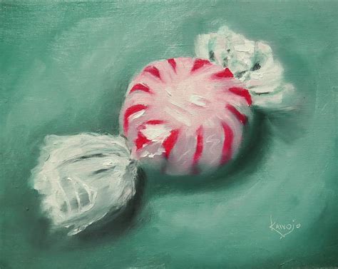 Peppermint Candy Painting By Wendy Winbeckler Kanojo Fine Art America