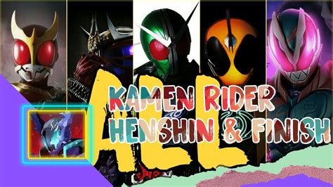 All Kamen Rider Henshin And Finisher Kuuga Revice Youtube