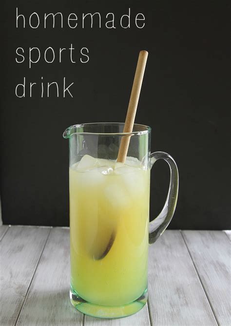 How To Make A Homemade Sports Drink Running To The Kitchen