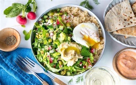 20 top middle eastern foods: Middle Eastern Breakfast Bowl With Poached Eggs | MyFitnessPal