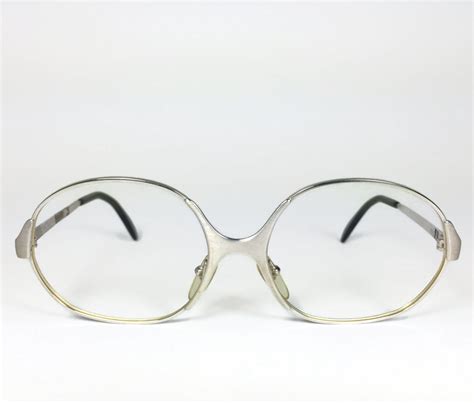 70s vintage eyeglasses 1970s silver round glasses nos eyeglass frame deadstock eyewear 3961