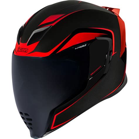 Icon Airflite Crosslink Motorcycle Helmet Redblack Md