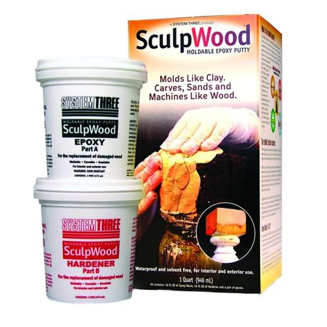 Home Depot Wood Filler Epoxy System Three 1 Qt Sculpwood Paste Two