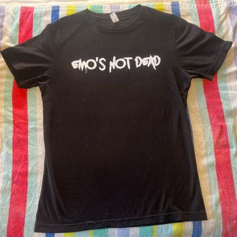 Shirts Emos Not Dead T Shirt Band Tee Black S Emo Punk Poshmark