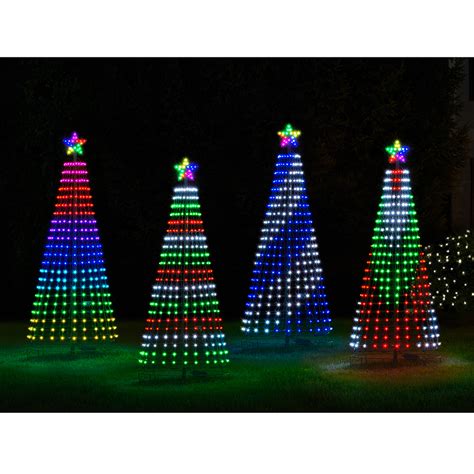 Musical Christmas Trees With Synchronized Lights