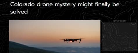 The Westerner Colorado Drone Mystery Might Finally Be Solved