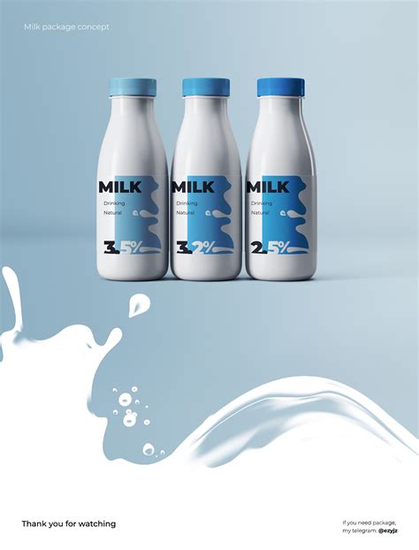 Package Of Milk Design On Behance