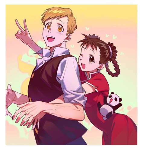 Alphonse Elric May Chang And Xiao Mei Fullmetal Alchemist Drawn By Qin Danbooru