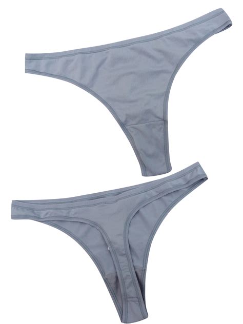 Fandf Fandf Grey 5 Pack Low Rise Thongs Size 8 To 18