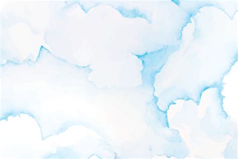 Clouds In Blue Sky For Background With Watercolor 1 3597028 Vector Art