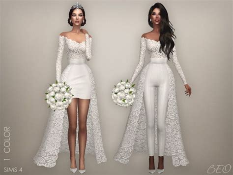 Sims 4 Ccs The Best Wedding Collection Lorena By Beo Sims 4 Mods