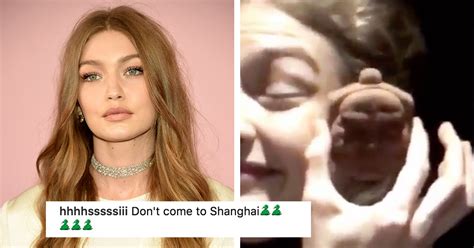 Gigi Hadid Apologizes For Slant Eye Video Before Shanghai Appearance